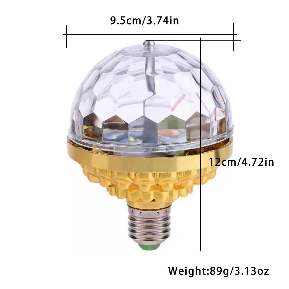 2-Pack LED Rotating Magic Disco Ball Lights