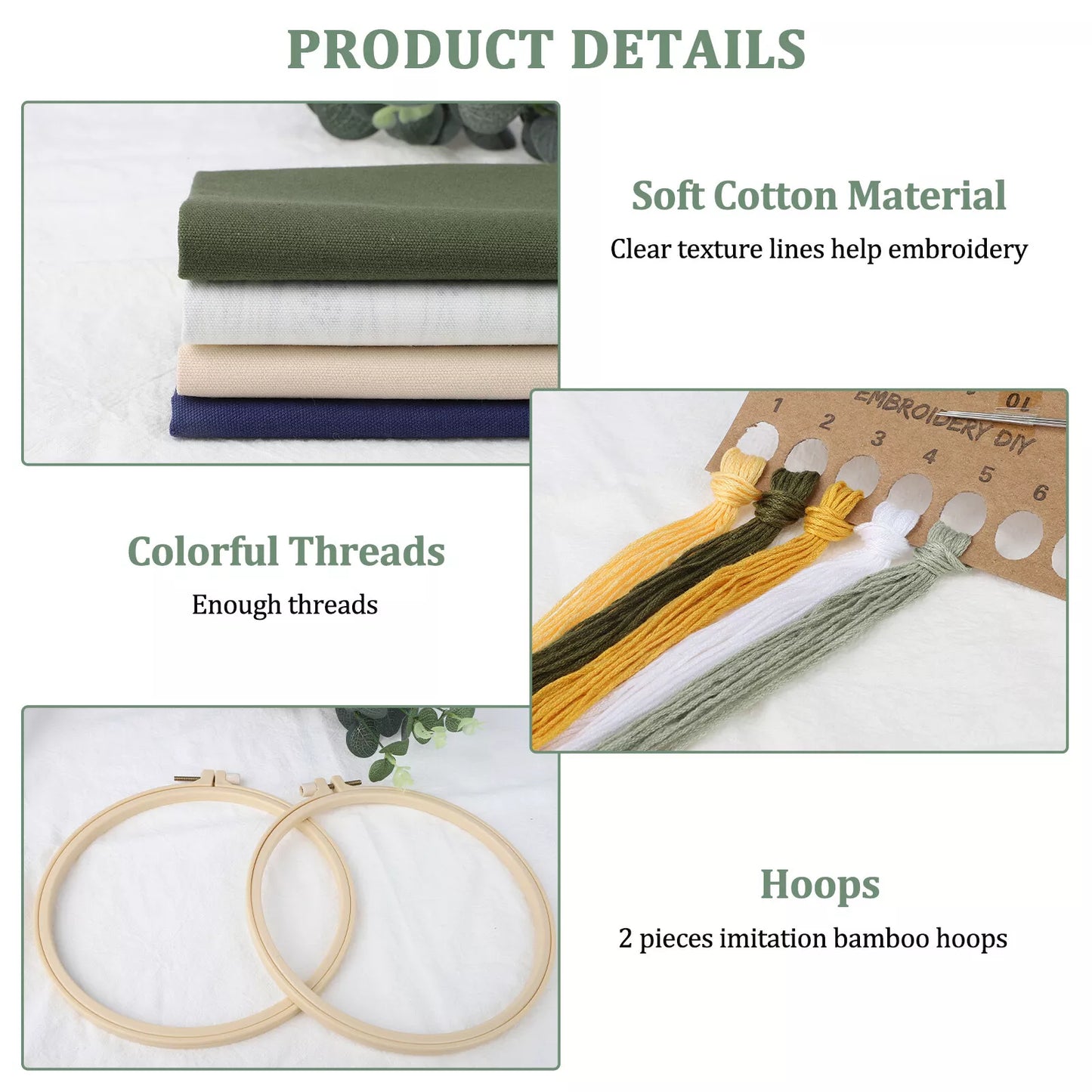 4-Piece Embroidery Starter Kit for Beginners