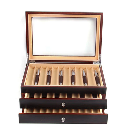 Wood Fountain Pen Display Case