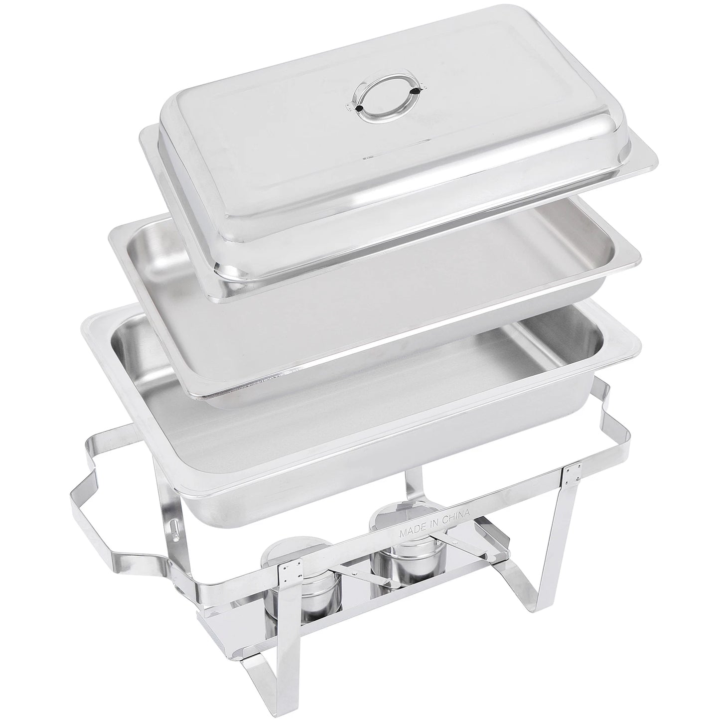 Home Collection 8Qt Stainless Steel Chafing Dish Buffet Set