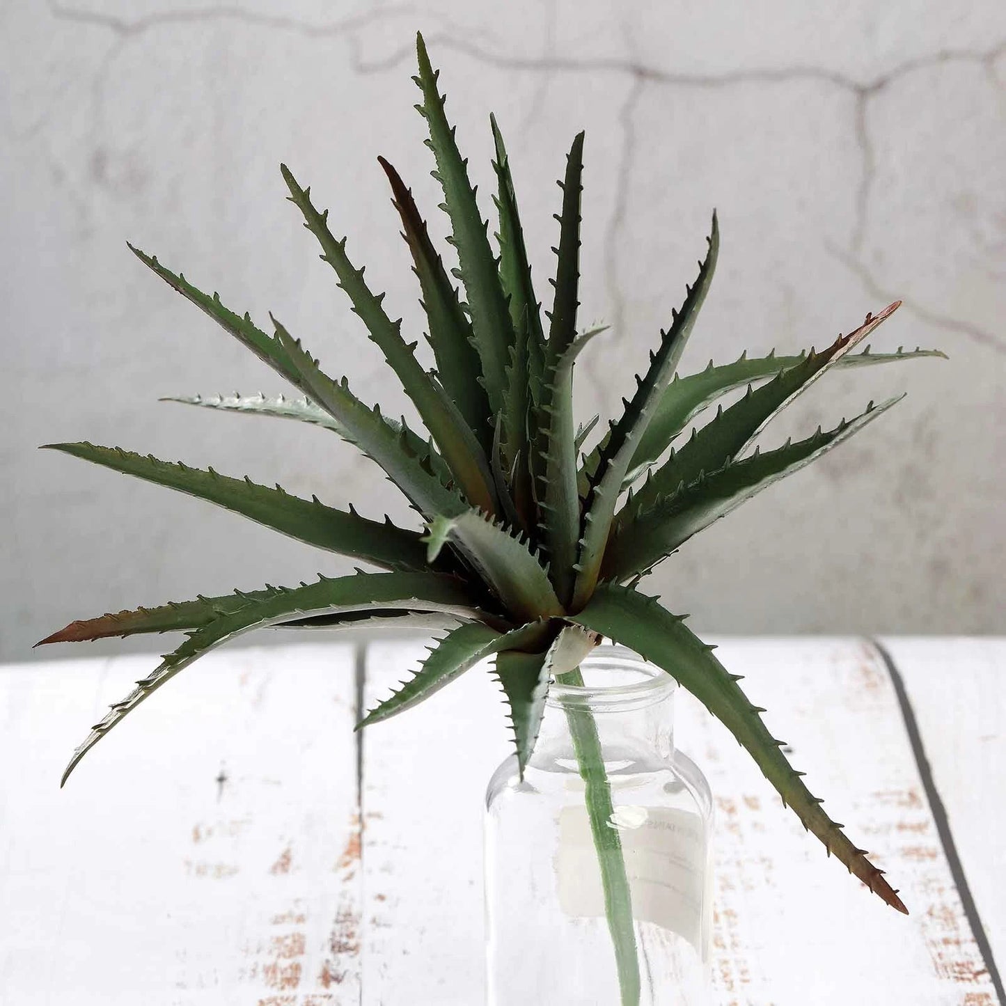 Home Collection 3PCS 12" Faux Succulent Aloe Sprays Orange Burgundy Green Artificial Stems