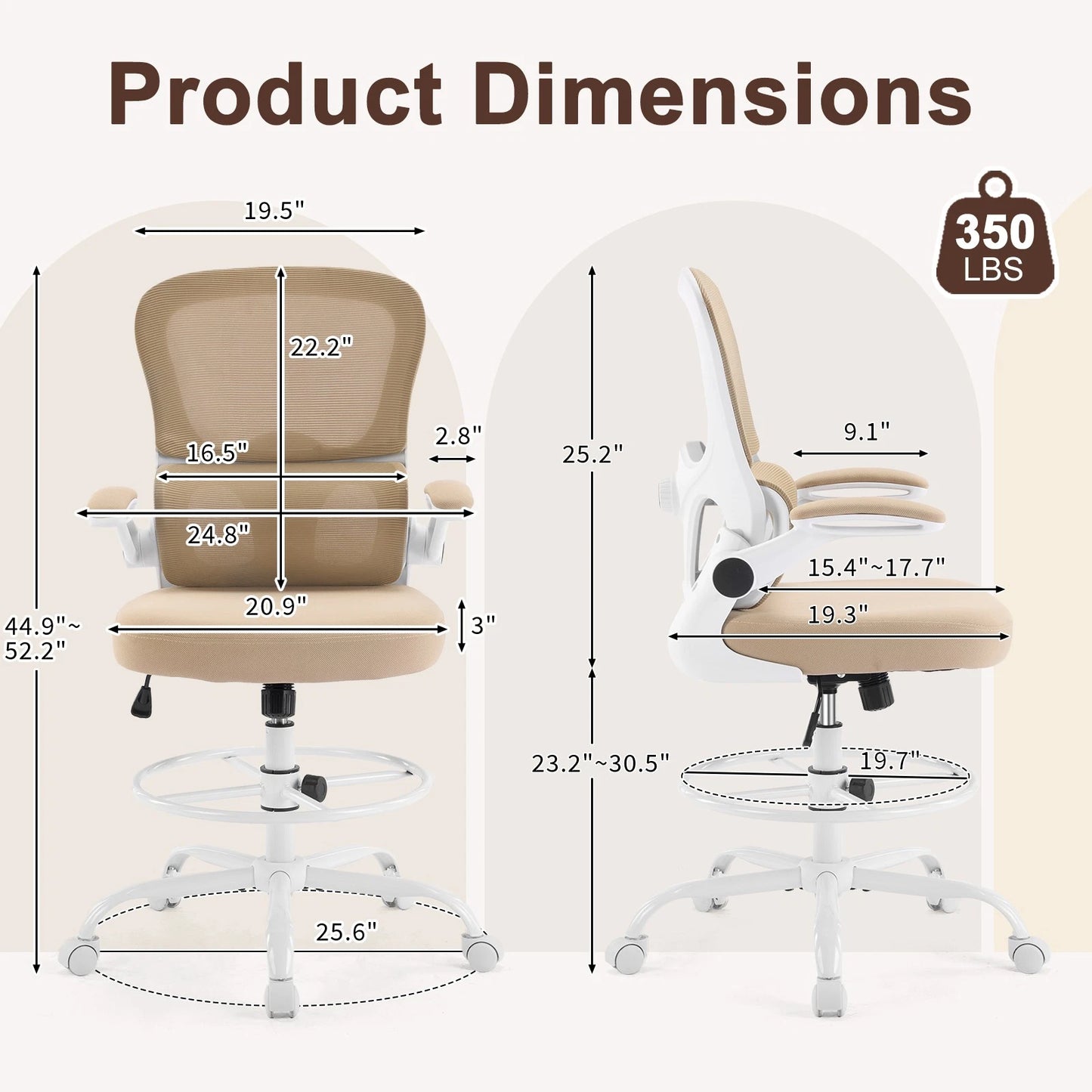 Ergonomic Office Chair with Adjustable Lumbar Support
