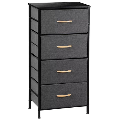4-Drawer Fabric Dresser Storage Tower with Metal Frame