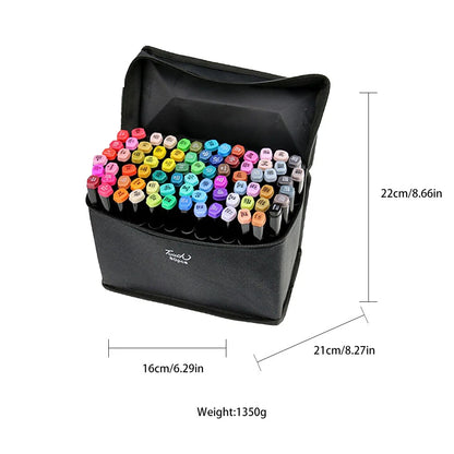 168-Piece Permanent Alcohol-Based Art Marker Set
