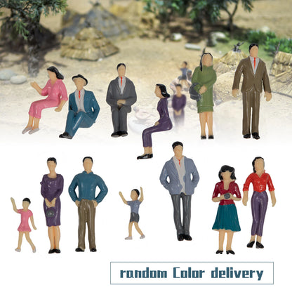 14pcs 1:25 Miniature Painted Figures