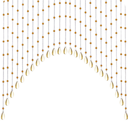 25-String Crystal Hanging Glass Door Beads