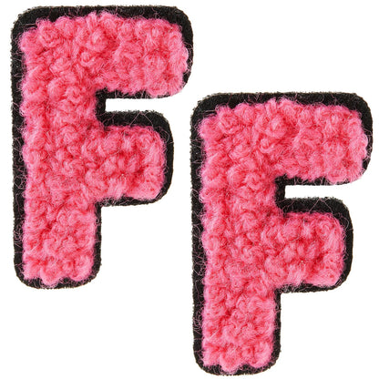 52 Pcs 1" Iron-On Chenille Letter Patches