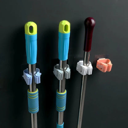 4-Pack Wall-Mount Broom Holder