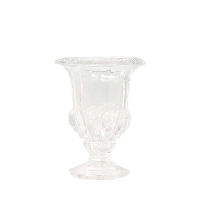 Home Collection 2-Pack Classic Roman Urn Style Glass Flower Vases 6.5"