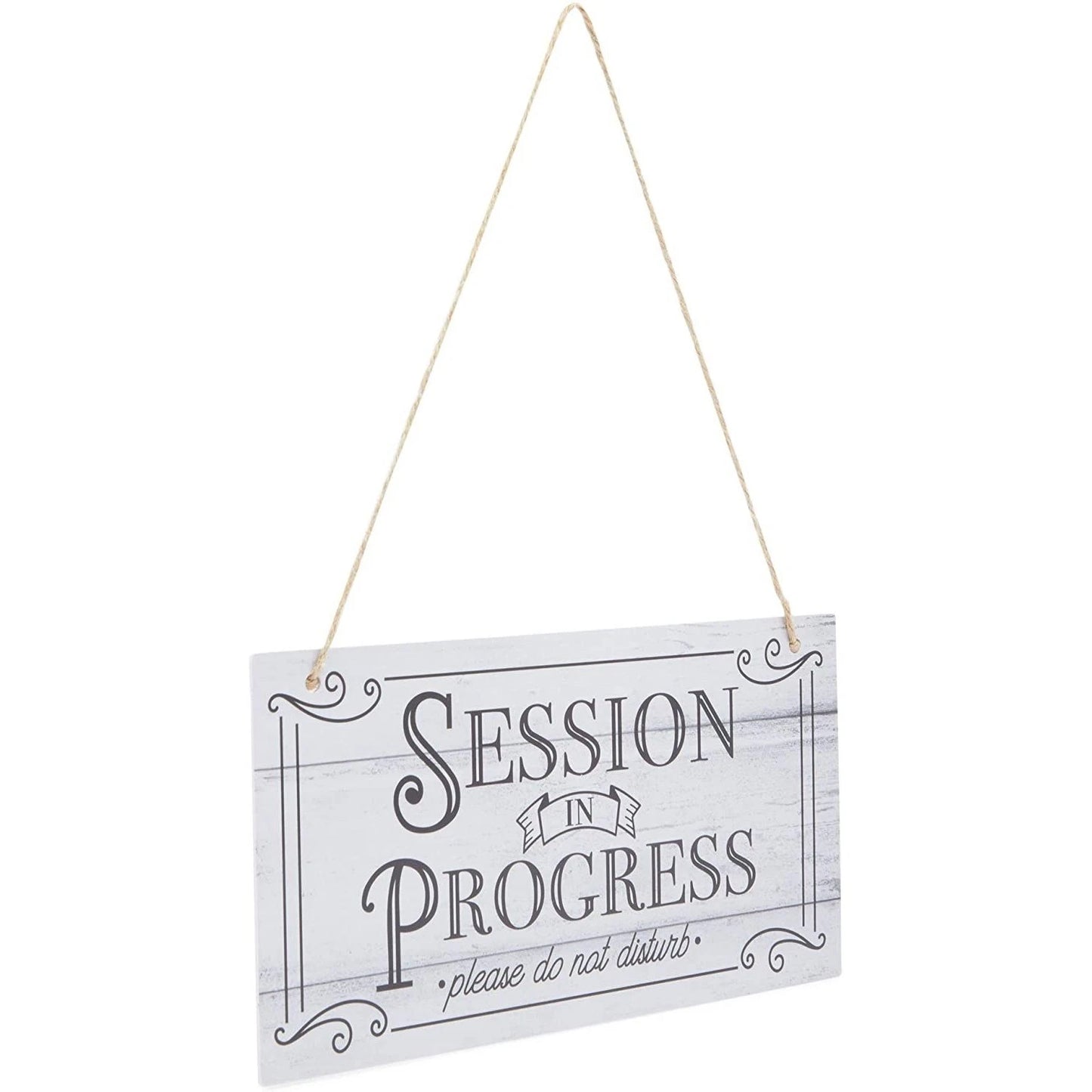 Hanging Door Sign for Therapist – Quiet Please