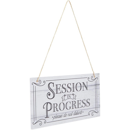 Hanging Door Sign for Therapist – Quiet Please