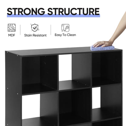 Home Collection 9 Cube Storage Organizer Bookshelf