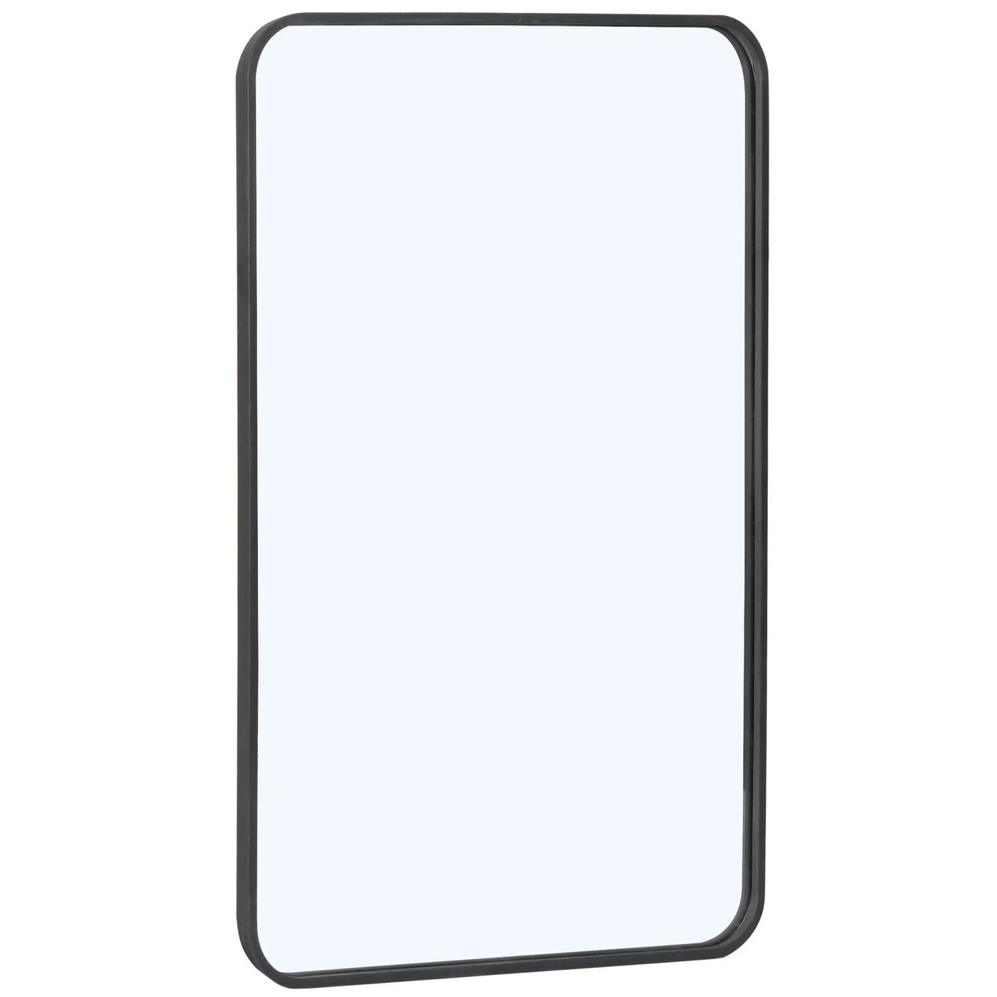 Home Collection 2 Pack 24" x 36" Black Metal Framed Wall Mirrors