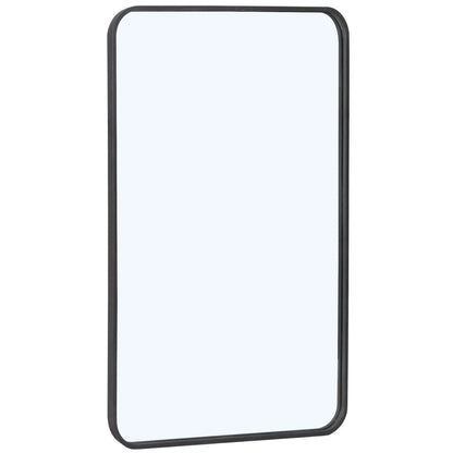 Home Collection 2 Pack 24" x 36" Black Metal Framed Wall Mirrors