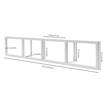 2PCS 34" Wall-Mount Media Storage Rack