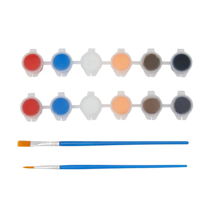 16-Piece Hedgehog Rock Painting Kit for Kids