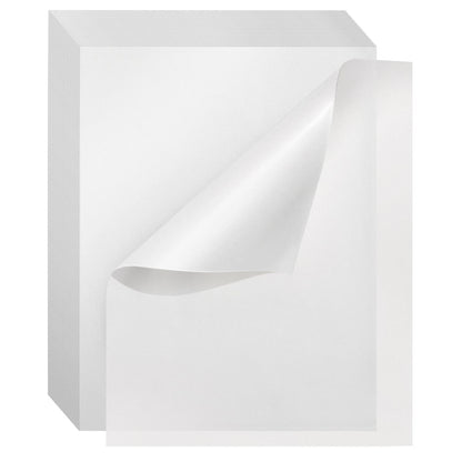 Home Collection Pack of 100 Transparent Paper Sheets 8.5 x 11 Inch.