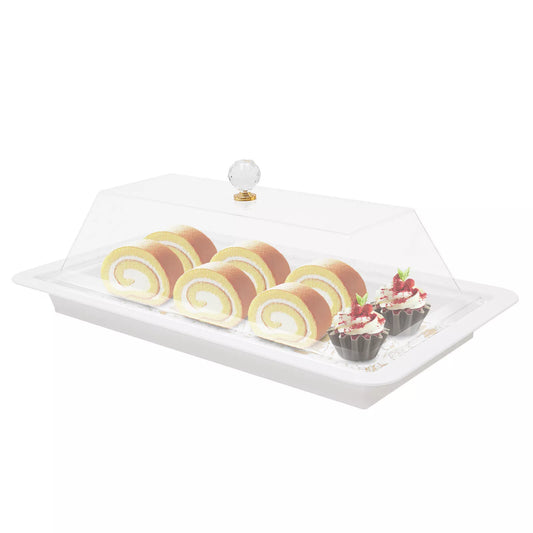 Acrylic Cake Stand Serving Tray with Lid
