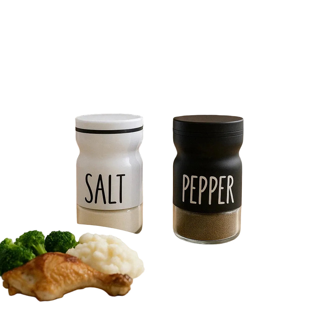Home Collection Vintage Glass Salt and Pepper Shaker Set