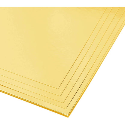 50-Pack Metallic Gold Foil Paper Sheets