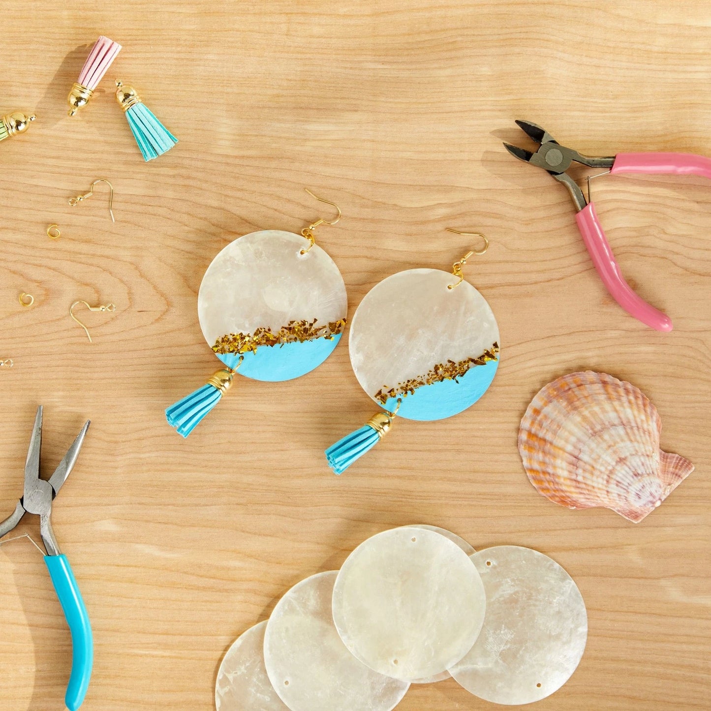 20-Pack Round Capiz Seashells with Holes