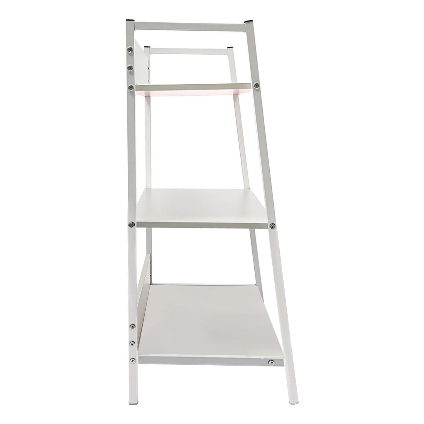 3-Tier Industrial Bookshelf Ladder Storage Shelf