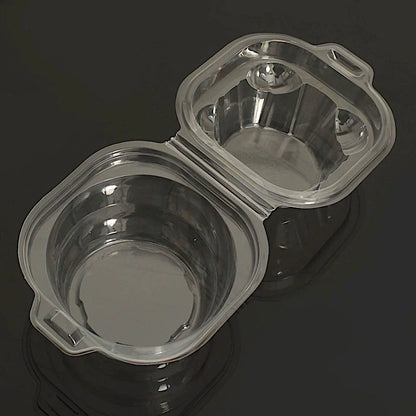 Home Collection 25-Pack Clear Plastic Cupcake Boxes with Dome Lids – Disposable Favor Containers