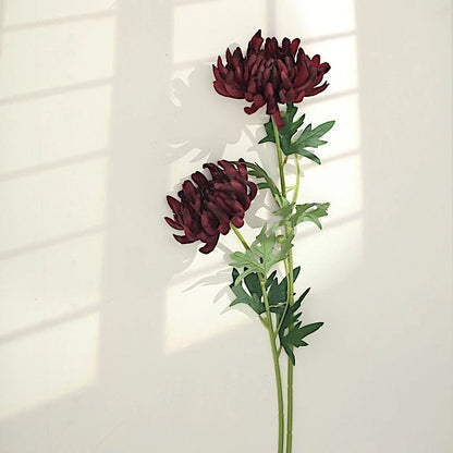 Home Collection 3 Stems 27" Artificial Chrysanthemum Silk Flowers
