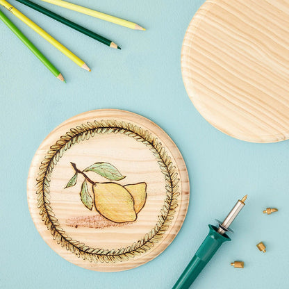 Bright Creations 2-Pack Unfinished Wood Round Plaques