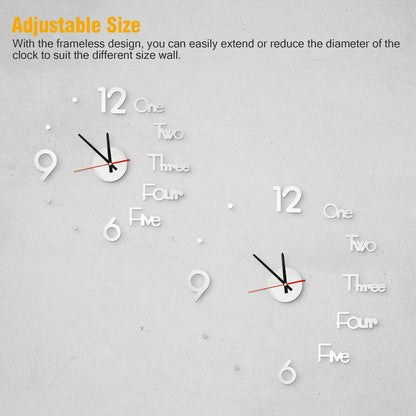 3D Modern DIY Wall Clock