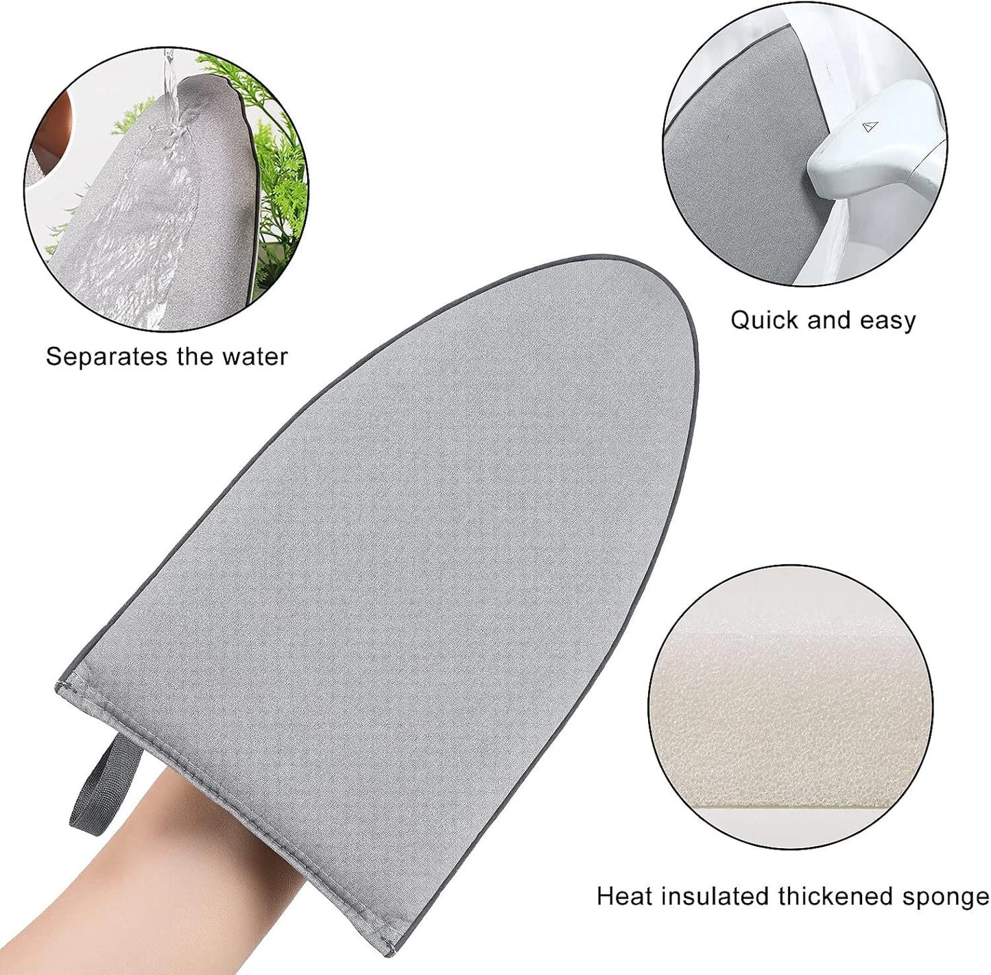 Home Collection Heat Resistant Garment Steamer Ironing Glove – Anti-Steam Protective Ironing Mitt