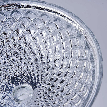 8" Mercury Glass Compote Vase Bowl