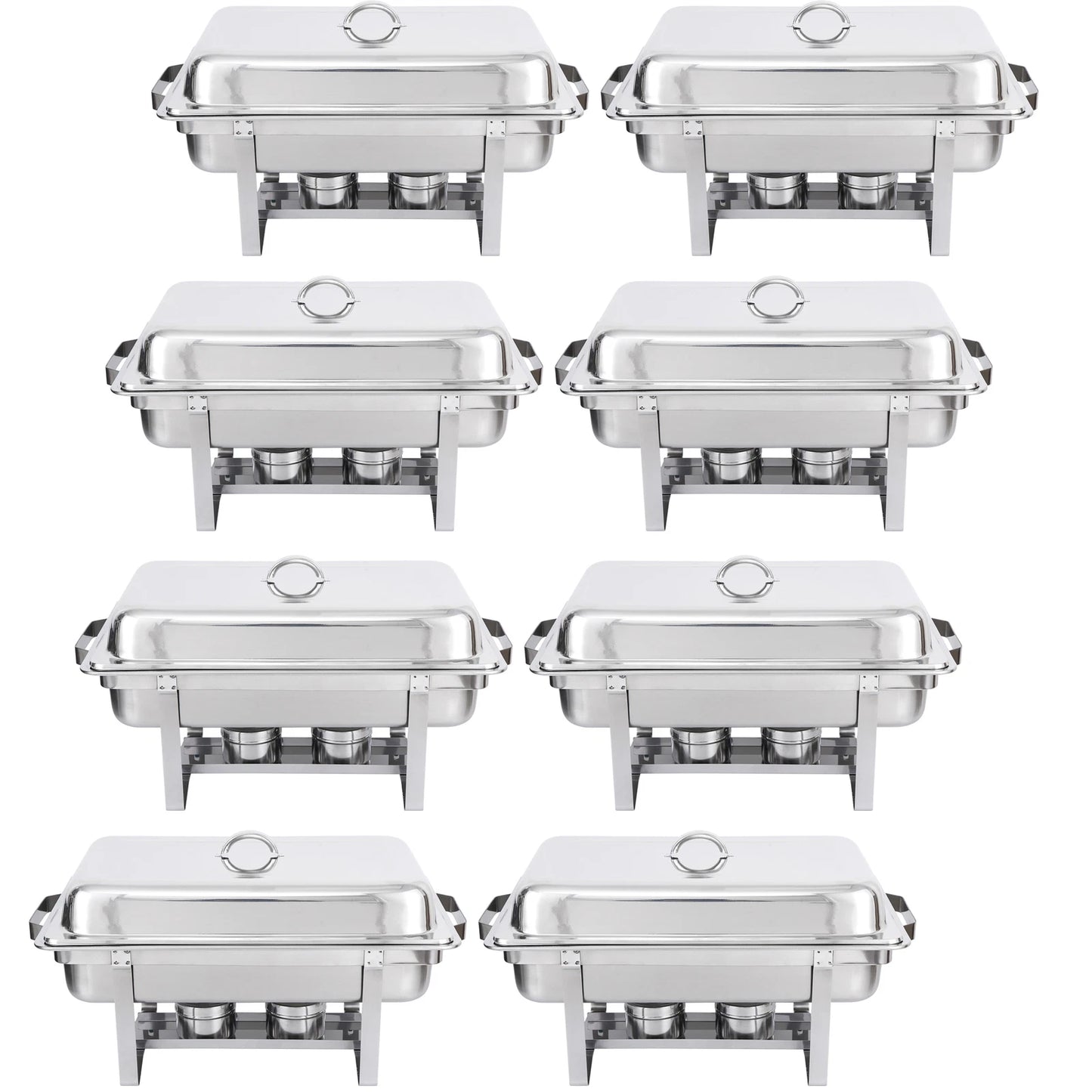 Home Collection 8Qt Stainless Steel Chafing Dish Buffet Set