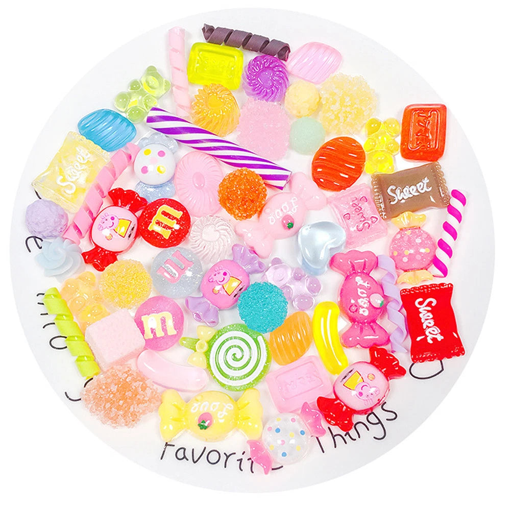 Slime Bread Candy Unicorn Resin Flat Back Charms