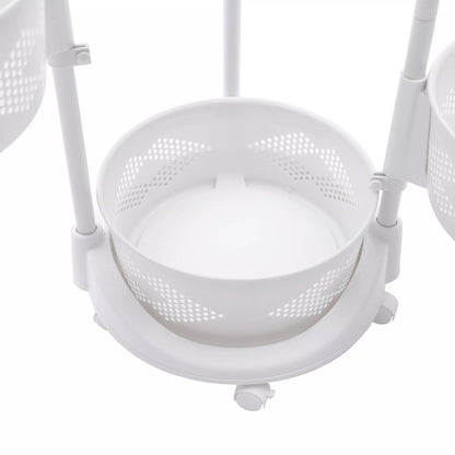 4-Layer Rotating Vegetable & Fruit Basket Organizer