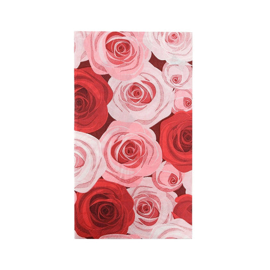 Home Collection 50-Pack Rose Print Paper Disposable Dinner Napkins