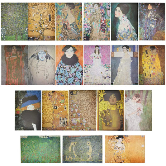 20-Pack Gustav Klimt Art Posters, 13 x 19 In