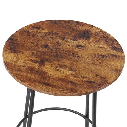 3-Piece Round Bar Table and Stool Set