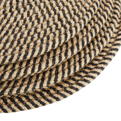Set of 4 Round Jute Placemats