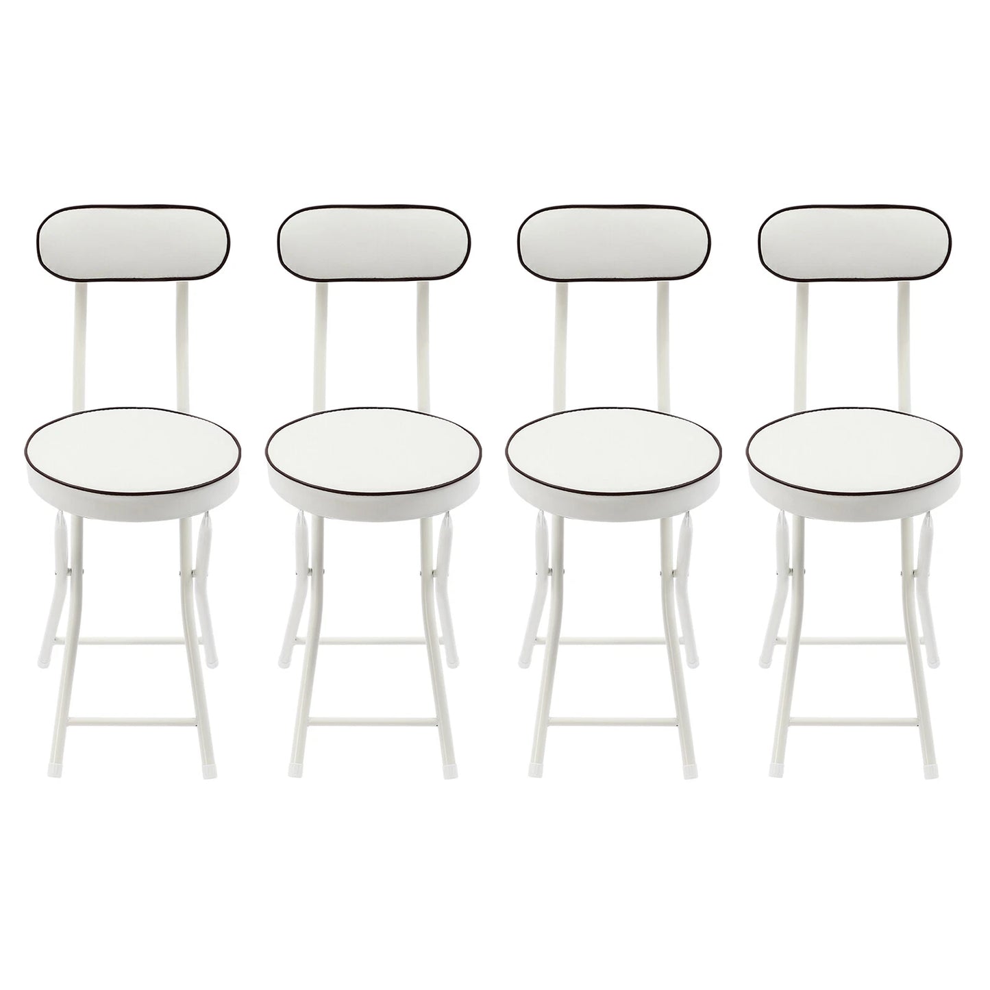 4PCS Upholstered Folding Counter & Bar Stools