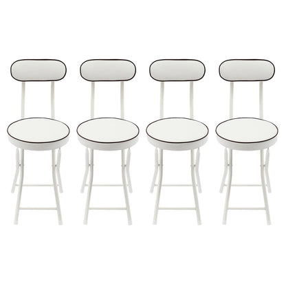 4PCS Upholstered Folding Counter & Bar Stools