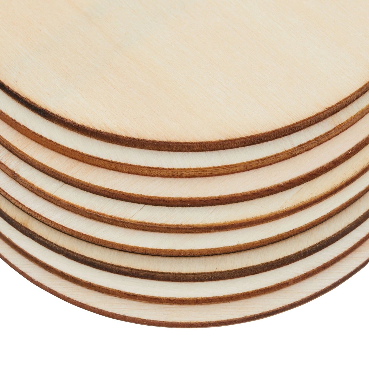 130-Pack Unfinished Wooden Circles & Squares