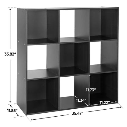 Home Collection 9 Cube Storage Organizer Bookshelf