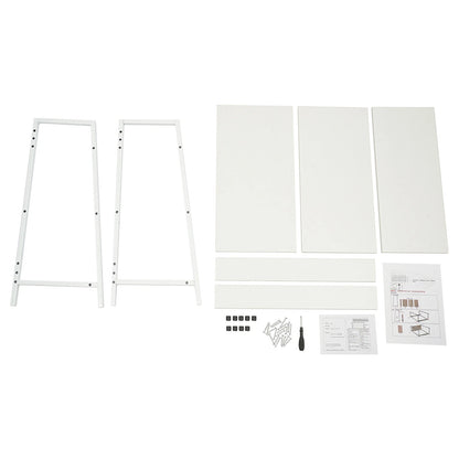 3-Tier Industrial Bookshelf Ladder Storage Shelf