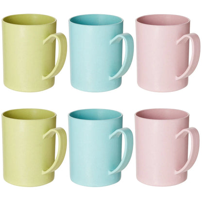 6-Pack Wheat Straw Mugs