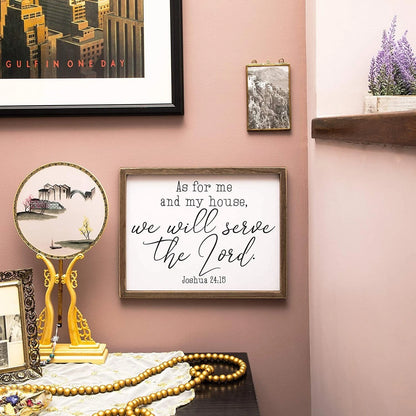Religious Wall Art, Joshua 24:15 – "As for Me and My House"