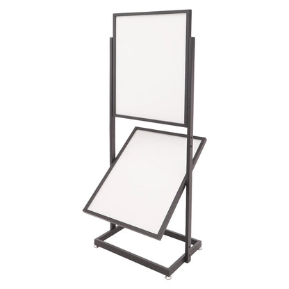 2-Tier Adjustable Floor Poster Stand