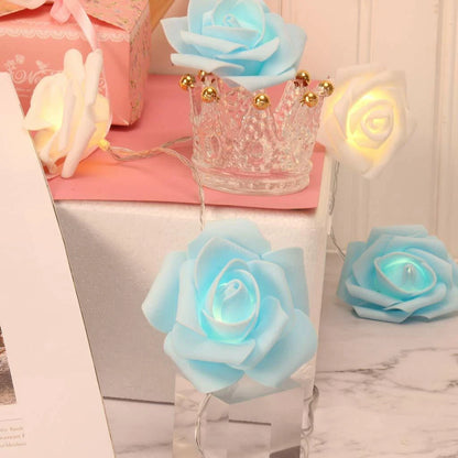 9.84 Ft 20 LED Rose Flower String Lights