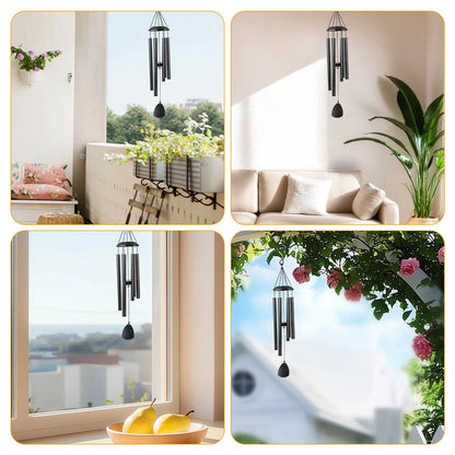 33" Wind Chimes – Large Deep Tone Chapel Bells with 6 Tubes