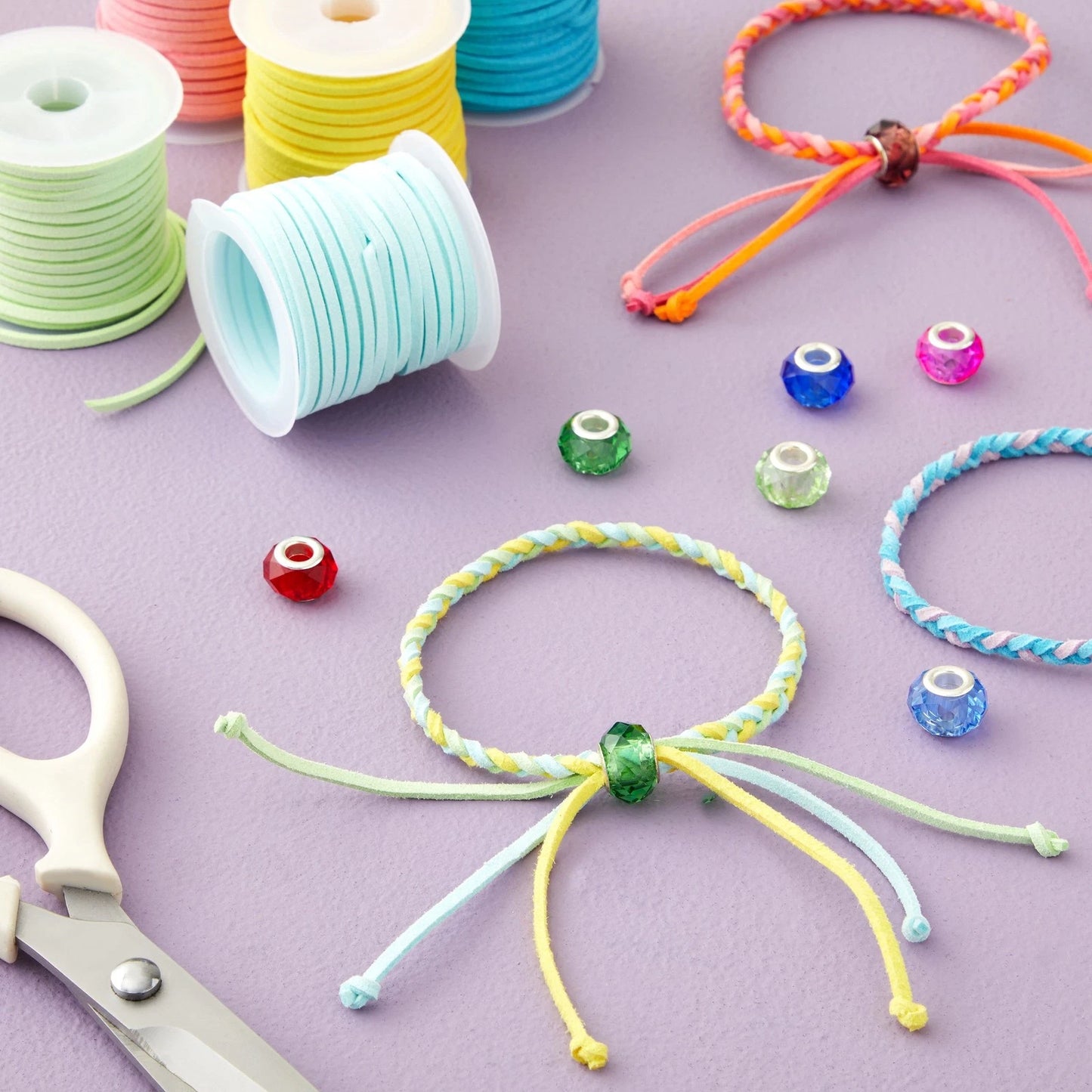 30 Spools Faux Leather Laces for Crafts